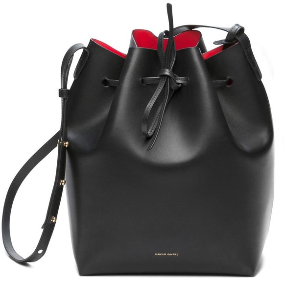 Mansur Gavriel Bucket Bag Large - Black Flamma